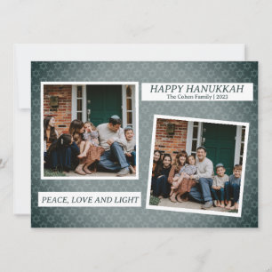 Cartes Pour Fêtes Annuelles Amour et lumière Elegant Hanoukka family 2 photo