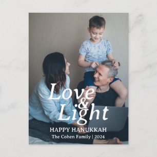 Cartes Pour Fêtes Annuelles Amour et lumière Famille Hanoukka Une photo