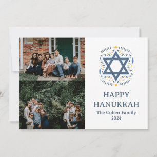 Cartes Pour Fêtes Annuelles Amour et lumière Hanoukka famille photo collage