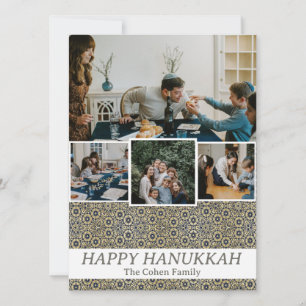 Cartes Pour Fêtes Annuelles Amour et lumière Hanoukka photo de la famille Co