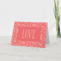 Amour floral rustique | Pinkish Orange |