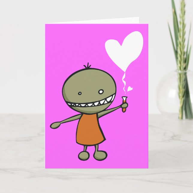 Cartes Pour Fêtes Annuelles Amour fol de la Science (Devant)