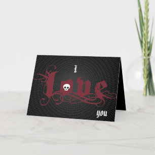 Cartes Pour Fêtes Annuelles Amour gothique