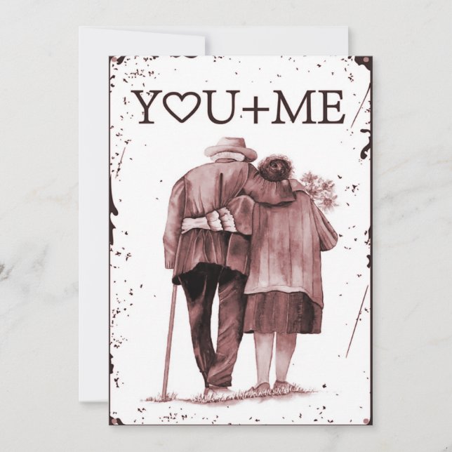 Cartes Pour Fêtes Annuelles Amour intemporel (Devant)