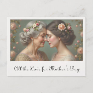 Cartes Pour Fêtes Annuelles Amour intemporel entre mère et fille