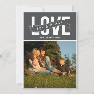 Cartes Pour Fêtes Annuelles amour, joie et paix
