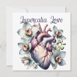 Cartes Pour Fêtes Annuelles Amour Lupercalia Cœur Anatomique Gothique Fleurs