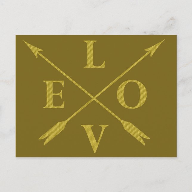 Cartes Pour Fêtes Annuelles Amour monogramme (Devant)