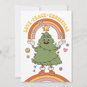 Cartes Pour Fêtes Annuelles Amour, Paix, Noël - Un Super Vacances