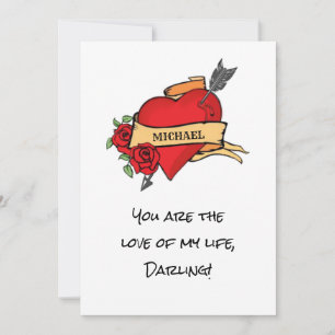 Cartes Pour Fêtes Annuelles Amour sarcastique amusant de ma vie personnalisée 