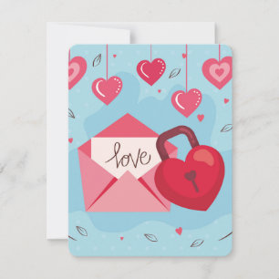Cartes Pour Fêtes Annuelles Amour Verrouillé