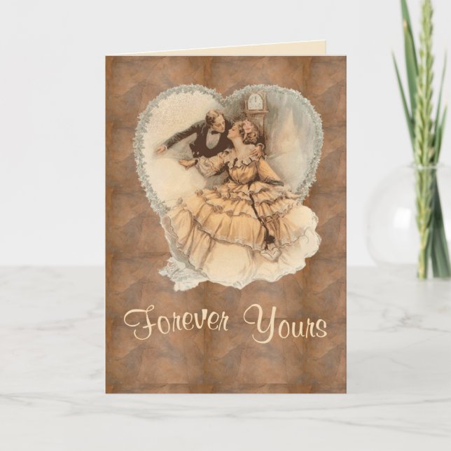 Cartes Pour Fêtes Annuelles Amour victorien (Devant)