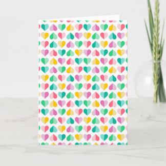Cartes Pour Fêtes Annuelles Amoureux aux pastels multi
