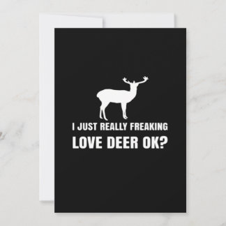 Cartes Pour Fêtes Annuelles Amoureux de cerfs mignons esthétique moderne tenda
