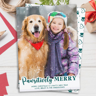 Cartes Pour Fêtes Annuelles Amoureux des chiens Moderne Photo Animaux de compa