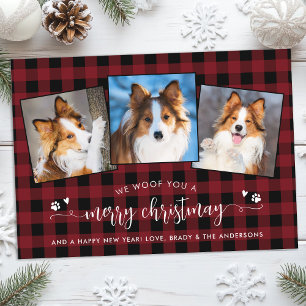 Cartes Pour Fêtes Annuelles Amoureux des chiens Personnalisé Animaux de compag