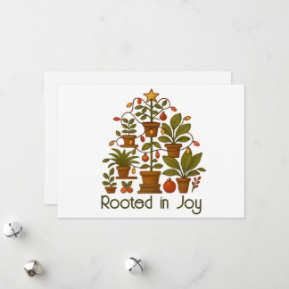 Cartes Pour Fêtes Annuelles Amoureux des plantes festives Salutations de vacan