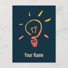 Cartes Pour Fêtes Annuelles Ampoule lampe rétro ampoule électricien intelligen