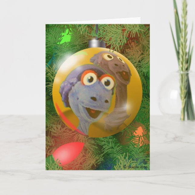 Cartes Pour Fêtes Annuelles Ampoule Sid et Ed (Devant)