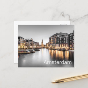 Cartes Pour Fêtes Annuelles Amsterdam Pays-Bas Holland Souvenir