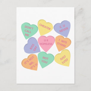 Cartes Pour Fêtes Annuelles Amusant coeur de conversation de la Saint Valentin