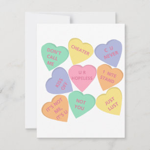 Cartes Pour Fêtes Annuelles Amusant coeur de conversation de la Saint Valentin
