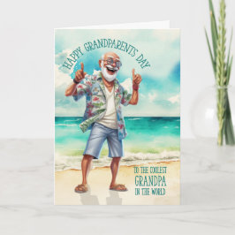 Cartes Pour Fêtes Annuelles Amusant Grand-père parents Jour le plus frais