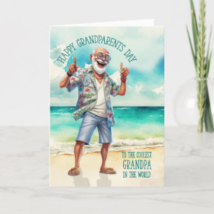 Cartes Pour Fêtes Annuelles Amusant Grand-père parents Jour le plus frais
