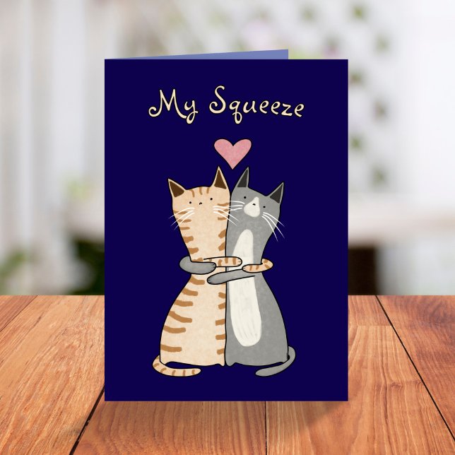 Cartes Pour Fêtes Annuelles Amusant Ma Squeeze Accrocher des chats Saint-Valen (Créateur téléchargé)