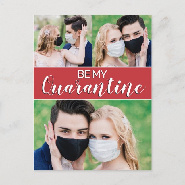 Cartes Pour Fêtes Annuelles Amusant soit ma quarantaine 2021 Valentine 3 photo (Devant)