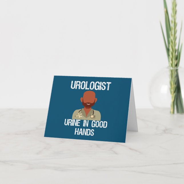 Cartes Pour Fêtes Annuelles Amusant Urologue (Devant)