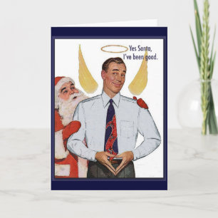Cartes Pour Fêtes Annuelles Amusant Vintage Noël Angel