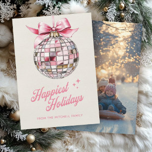 Cartes Pour Fêtes Annuelles Amusants Moderne Disco Ball Ornament photo la plus