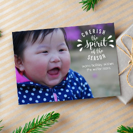 Cartes Pour Fêtes Annuelles Amusants Moderne Noël Esprit & Magie Photo de vaca