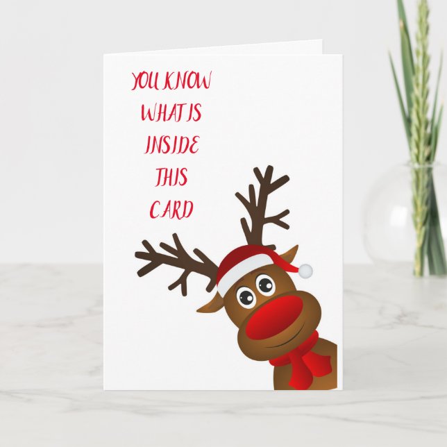 CARTES POUR FÊTES ANNUELLES AMUSEMENT ET COOL VOUS SOUHAITE À * NOËL* (Devant)