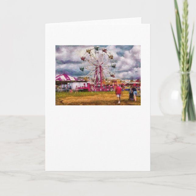 Cartes Pour Fêtes Annuelles Amusement - Ferris Wheel Fun (Devant)