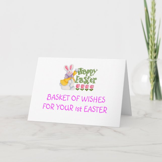 Cartes Pour Fêtes Annuelles AMUSER "1er PÂQUES" PETIT UN (Devant)