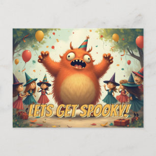 Cartes Pour Fêtes Annuelles Amusons-nous avec des monstres – Une fête de monst