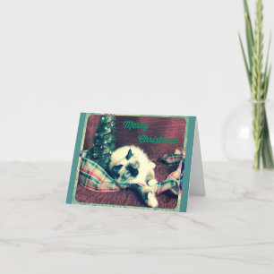 Cartes Pour Fêtes Annuelles Ancien Joyeux Noël Birman
