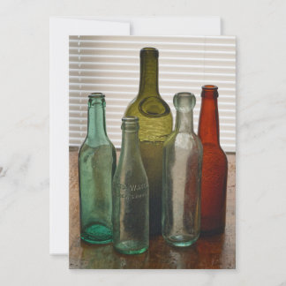 Cartes Pour Fêtes Annuelles Anciennes bouteilles en verre 2