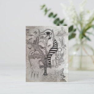 Cartes Pour Fêtes Annuelles Anciens Aliens, Anubis