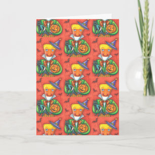 Cartes Pour Fêtes Annuelles ANDY THE CANDY CORN MAN, CHAT NOIR & JACK Coloré