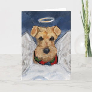 Cartes Pour Fêtes Annuelles Ange Airedale Terrier