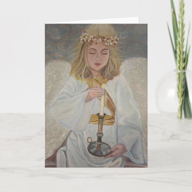 Cartes Pour Fêtes Annuelles Ange de lumière (Devant)