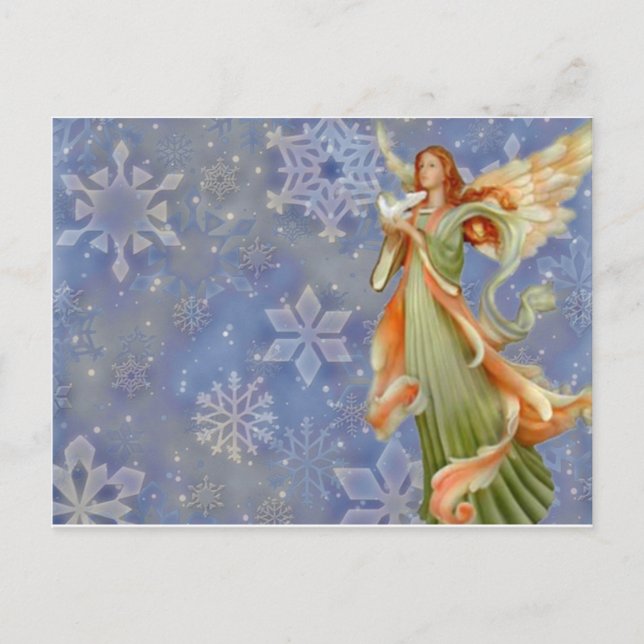 Cartes Pour Fêtes Annuelles Ange de Noël (Devant)