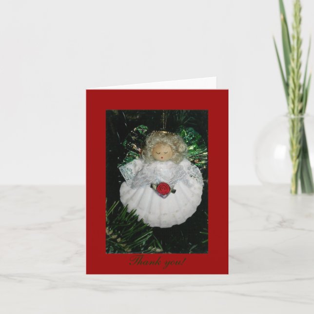 Cartes Pour Fêtes Annuelles Ange de Noël (Devant)