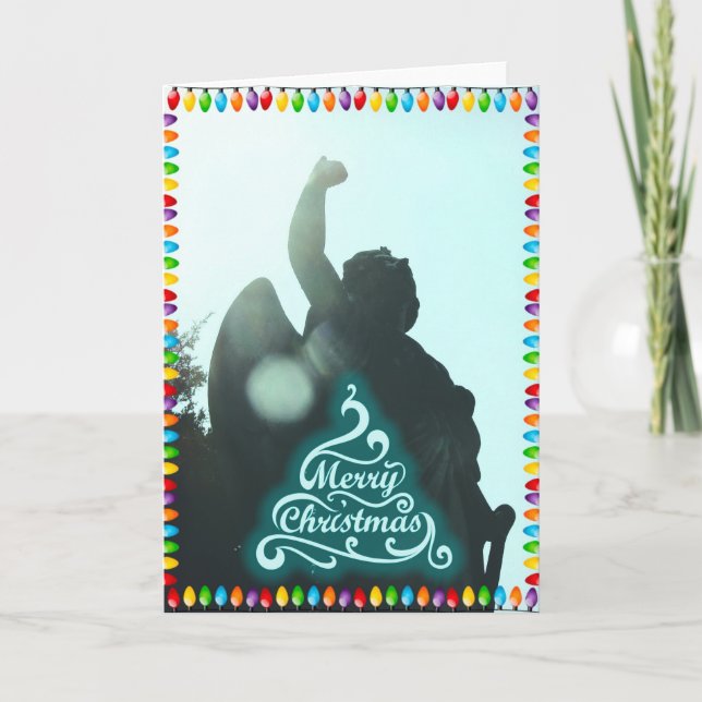 Cartes Pour Fêtes Annuelles Ange de Noël (Devant)