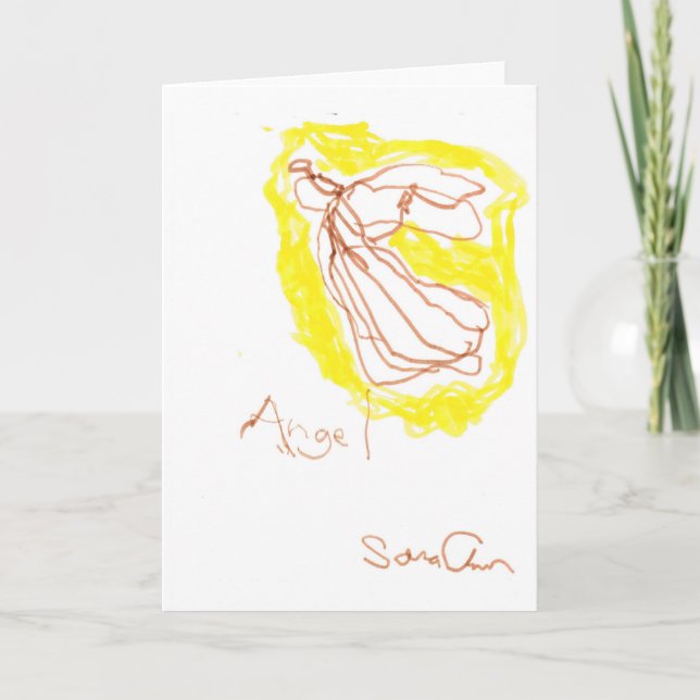 Cartes Pour Fêtes Annuelles Ange de Noël (Devant)