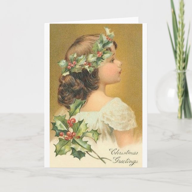 Cartes Pour Fêtes Annuelles Ange de Noël (Devant)