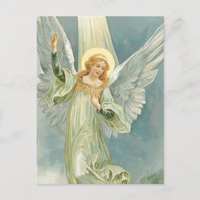 Cartes Pour Fêtes Annuelles Ange de Noël (Devant)